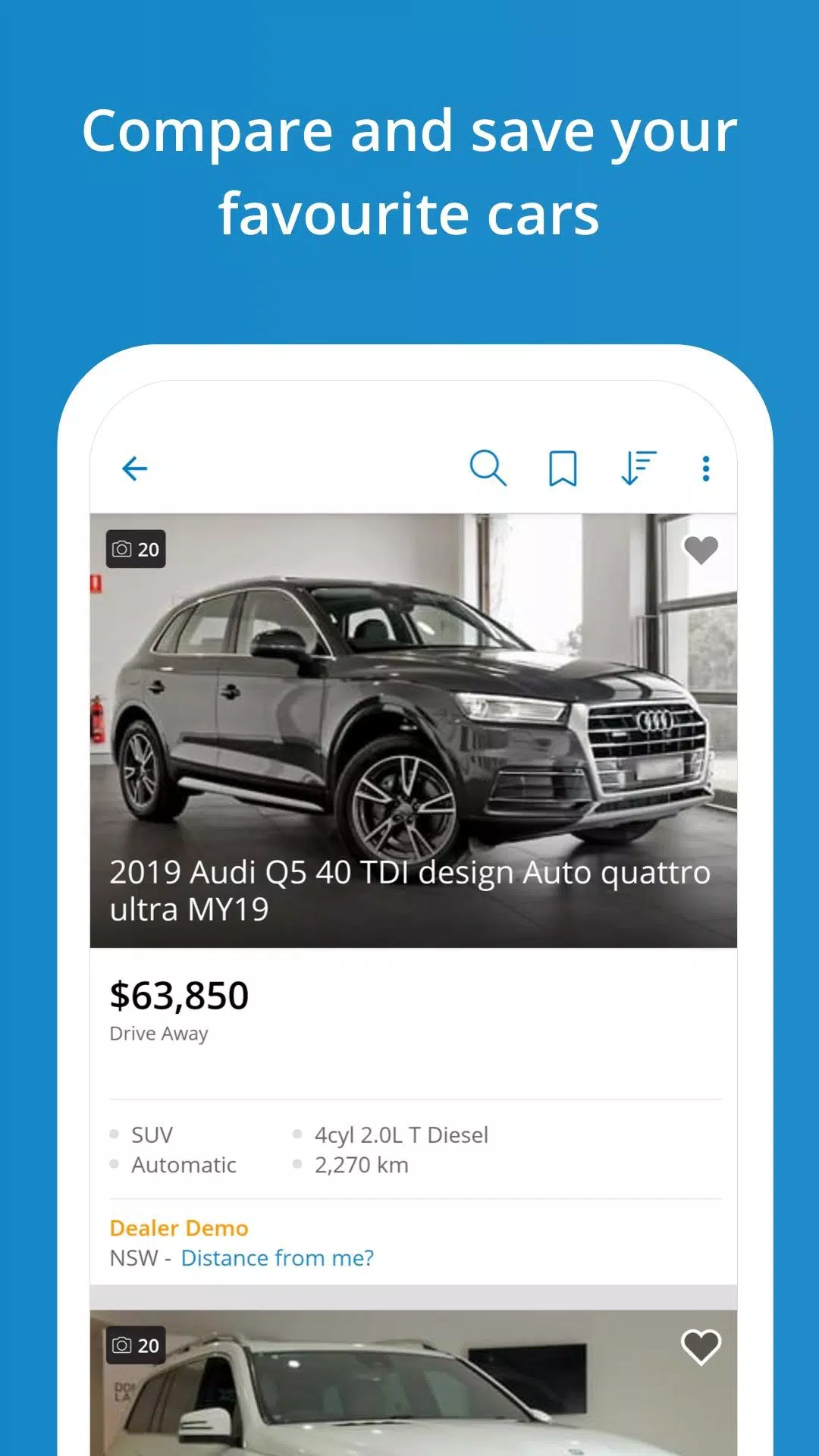 Carsales ဖန်သားပြင်ဓာတ်ပုံ 2