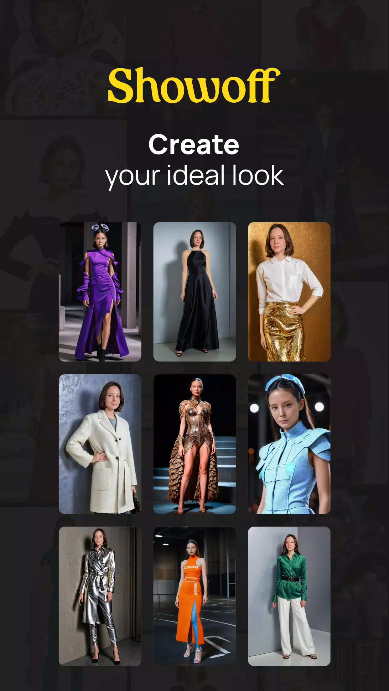 Showoff: create an ideal look Schermafbeelding 0