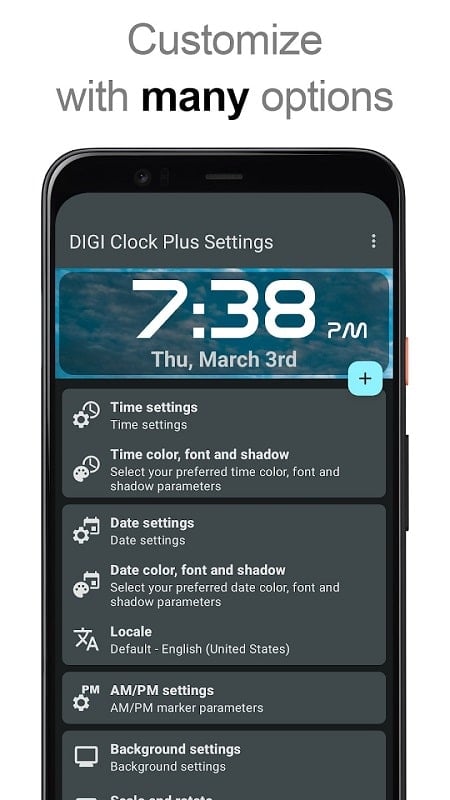 DIGI Clock Widget Plus Captura de pantalla 2