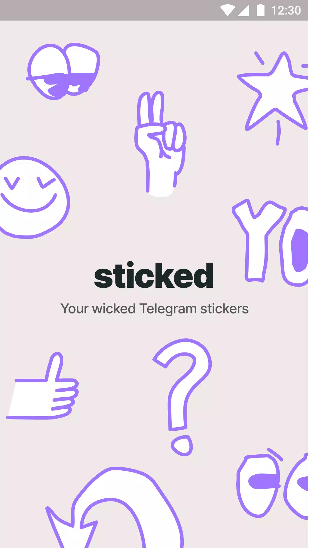 Schermata Sticked - Telegram stickers 0