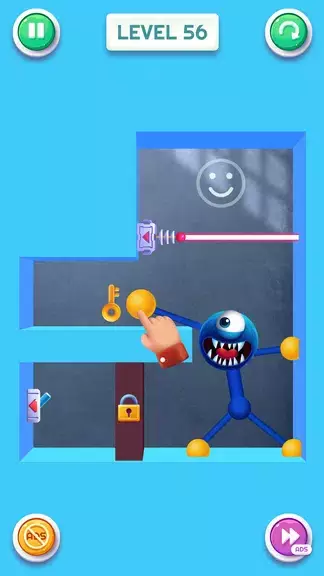 Blue Monster: Stretch Game Screenshot 1