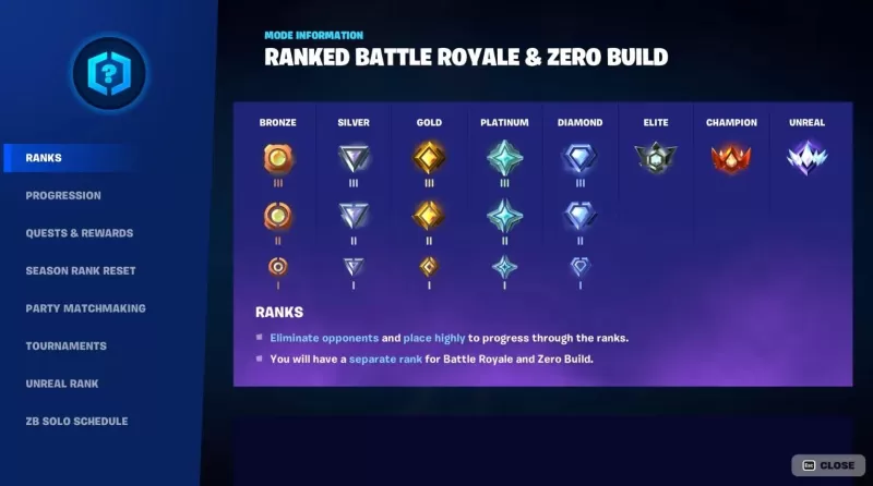 Fortnite Mobile: Rank Rewards and Progression Tips