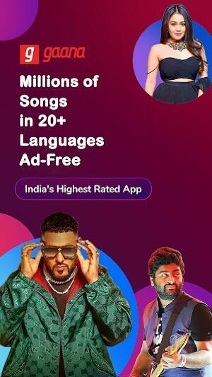 Gaana Music Mod Tangkapan skrin 0