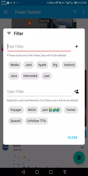 Tweet Deleter - Delete Your Tweets Скриншот 1
