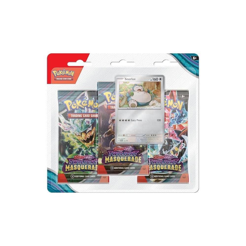 Pokémon TCG: Scarlet & Violet-Twilight Misfarde Blister de três Booster