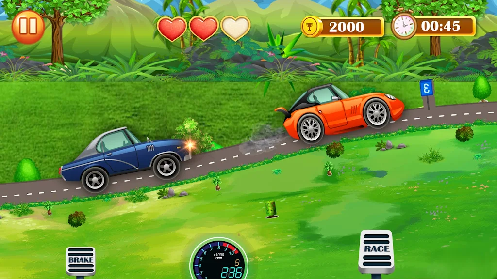 Hill Climb Car Racer-Car Game স্ক্রিনশট 0