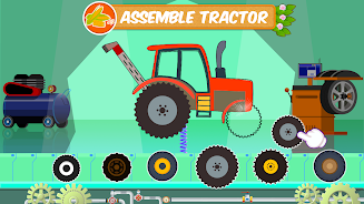 Farm Tractors Dinosaurs Games Captura de tela 2