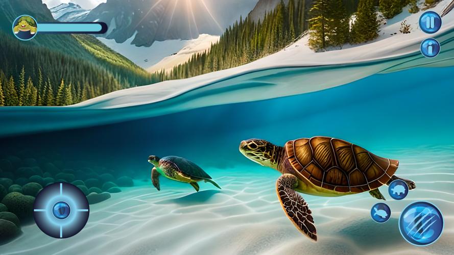 Ocean turtle tortoise Sea Game 스크린샷 0
