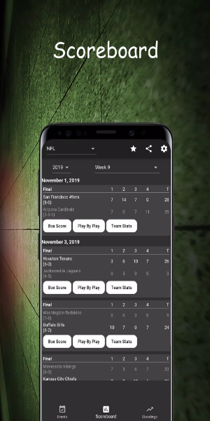 Dofu Live NFL NBA NHL Baseball Zrzut ekranu 2