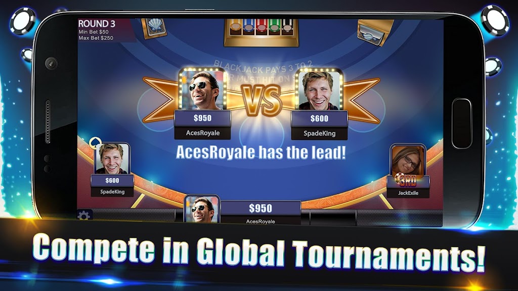 Blackjack Legends: 21 Online Multiplayer Casino應用截圖第1張