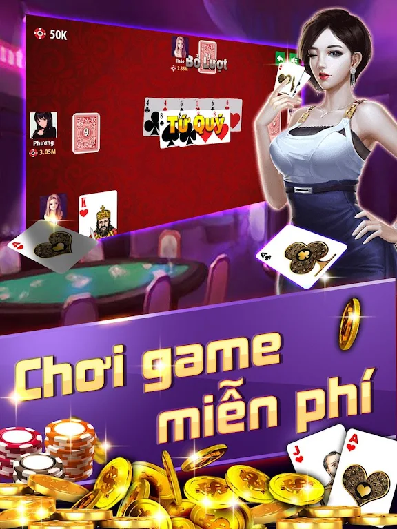 Tiến Lên: Tien len mien nam, tien len - OFFLINE スクリーンショット 2