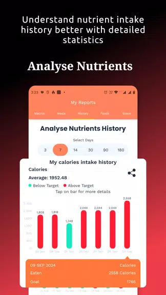 Food Tracker & Calorie Counter Capture d'écran 2