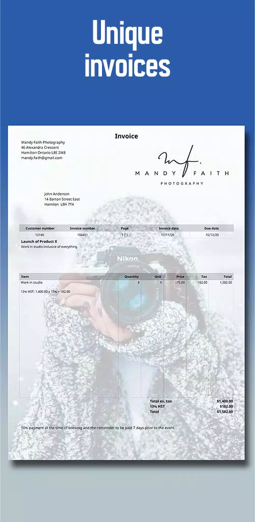 Invoice Maker Tangkapan skrin 2