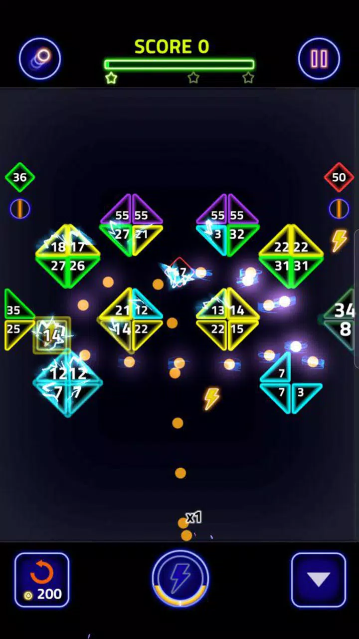 Brick Breaker Glow Скриншот 3