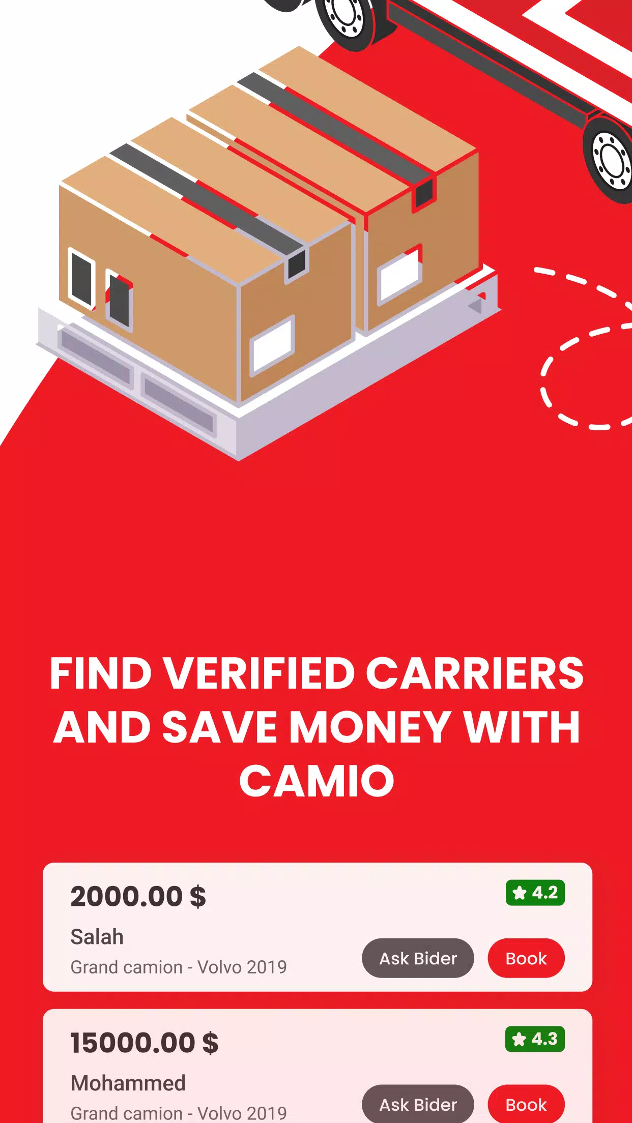 CAMIO – Transport Marchandise Ảnh chụp màn hình 1