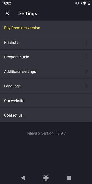 Televizo - IPTV player スクリーンショット 1