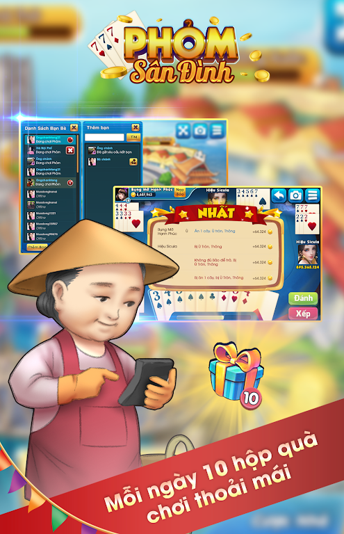 Phỏm Sân Đình - Tá Lả - Tú Lơ Khơ - Phỏm Tangkapan skrin 2