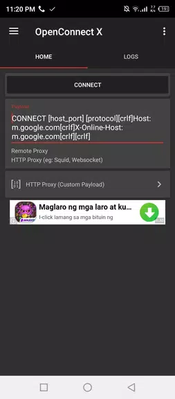 OpenConnect X for Android Schermafbeelding 0
