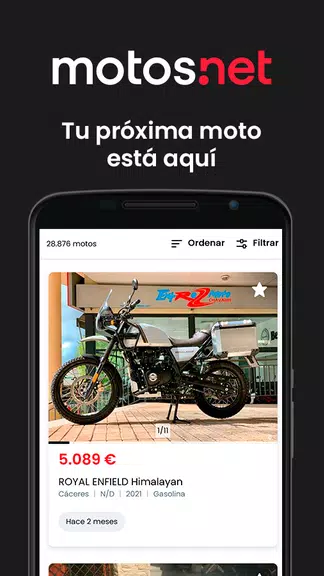 Motos.net - Motos de Ocasión Capture d'écran 1