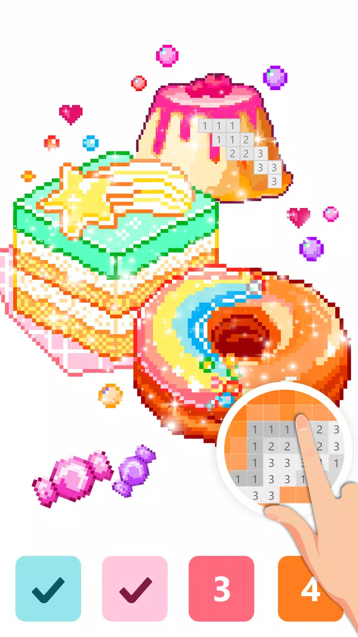 Pix123——数字填色，像素艺术放松绘画应用截图第2张