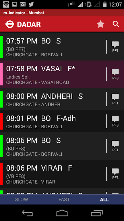 m-Indicator: Mumbai Local স্ক্রিনশট 3