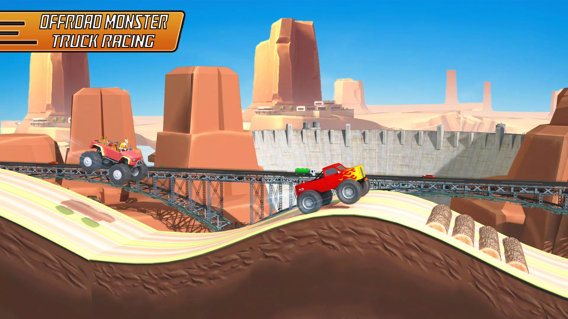 Schermata Uphill Racing - Hill Jump Game 0