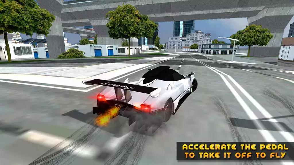 Flying Car Game driving ဖန်သားပြင်ဓာတ်ပုံ 3