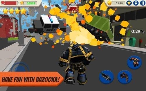 Robot Hero: City Simulator 3D ภาพหน้าจอ 2