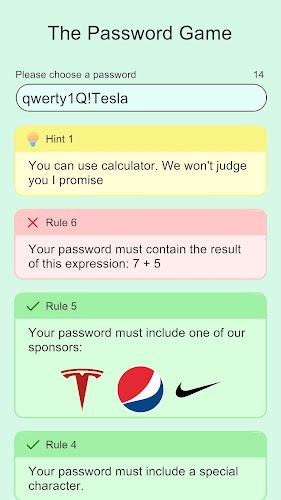 The Password Game Ảnh chụp màn hình 2