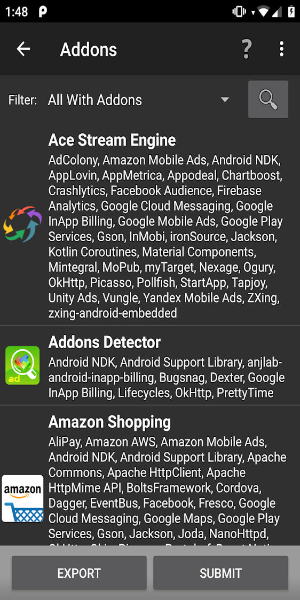 Addons Detector ภาพหน้าจอ 1