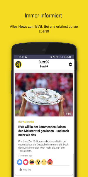 Buzz09–die schwarz-gelben News Скриншот 0