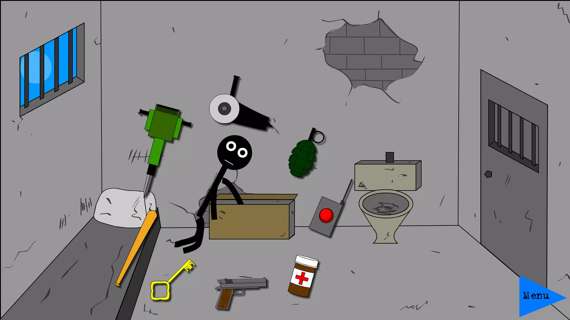 Stickman Jailbreak 2，Dumb ways Captura de tela 0