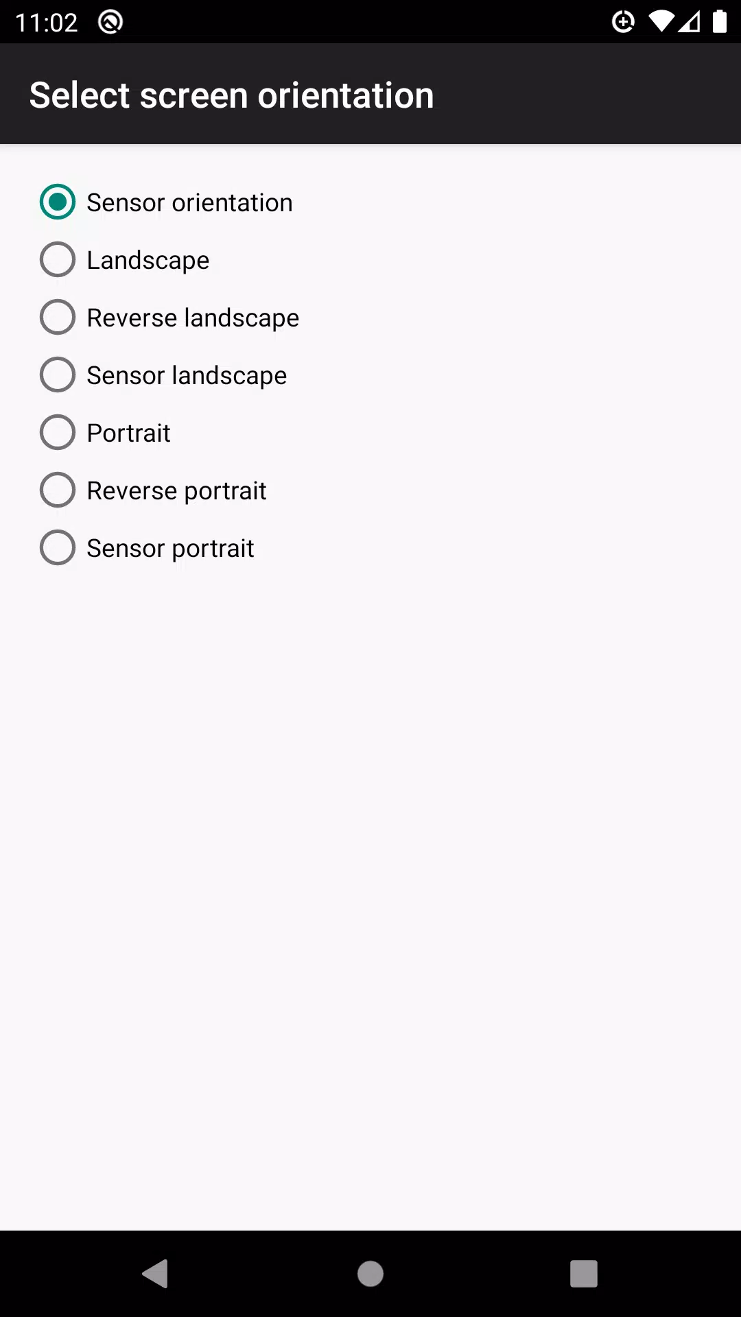 control screen rotation Captura de pantalla 3