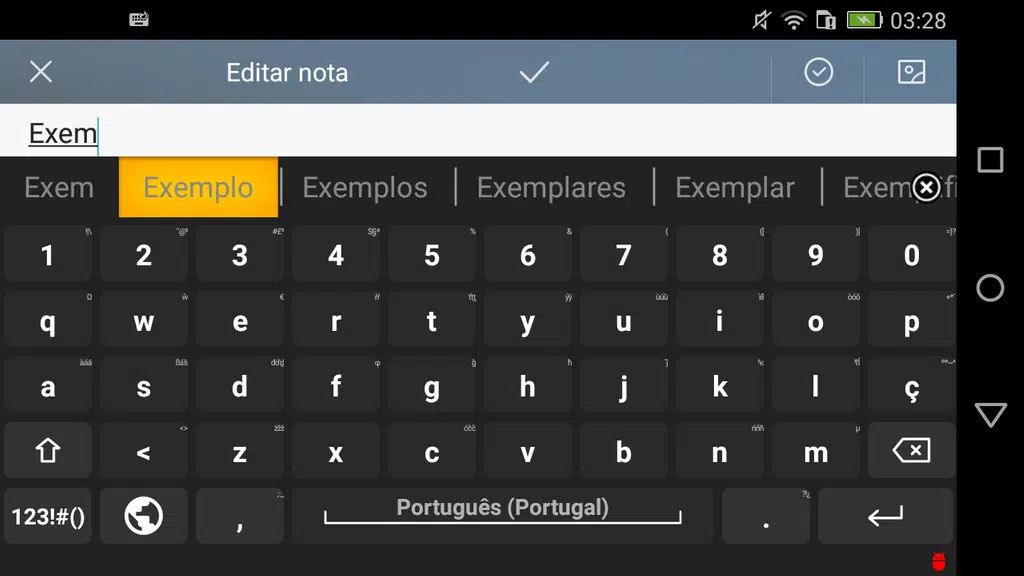 Portuguese for AnySoftKeyboard Ekran Görüntüsü 1