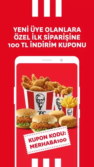 KFC Türkiye – Yemek Siparişi スクリーンショット 1