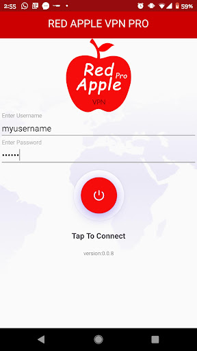 Red Apple VPN Pro ဖန်သားပြင်ဓာတ်ပုံ 0