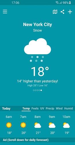 Weather Sky: Weather, Radar スクリーンショット 2