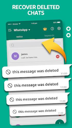 WA Messages Deleted Recovery Tangkapan skrin 2