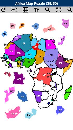 Africa Map Puzzle ภาพหน้าจอ 1