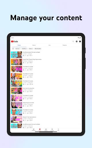 YouTube 工作室应用截图第0张