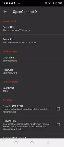 OpenConnect X for Android Schermafbeelding 1
