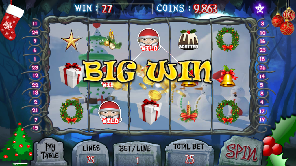 Schermata Christmas Jackpot : Real Casino Slot Master 777 3