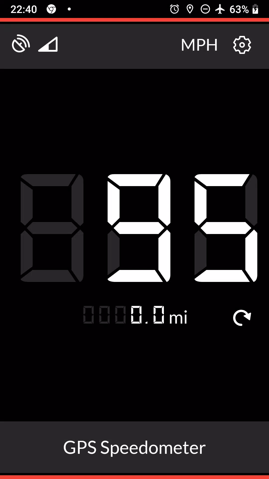 GPS Speedometer Schermafbeelding 0