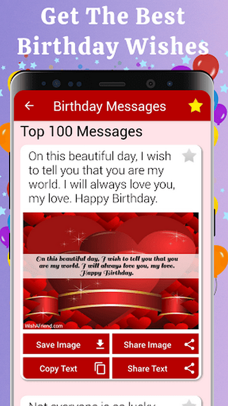 Birthday Cards & Messages Wish 스크린샷 1