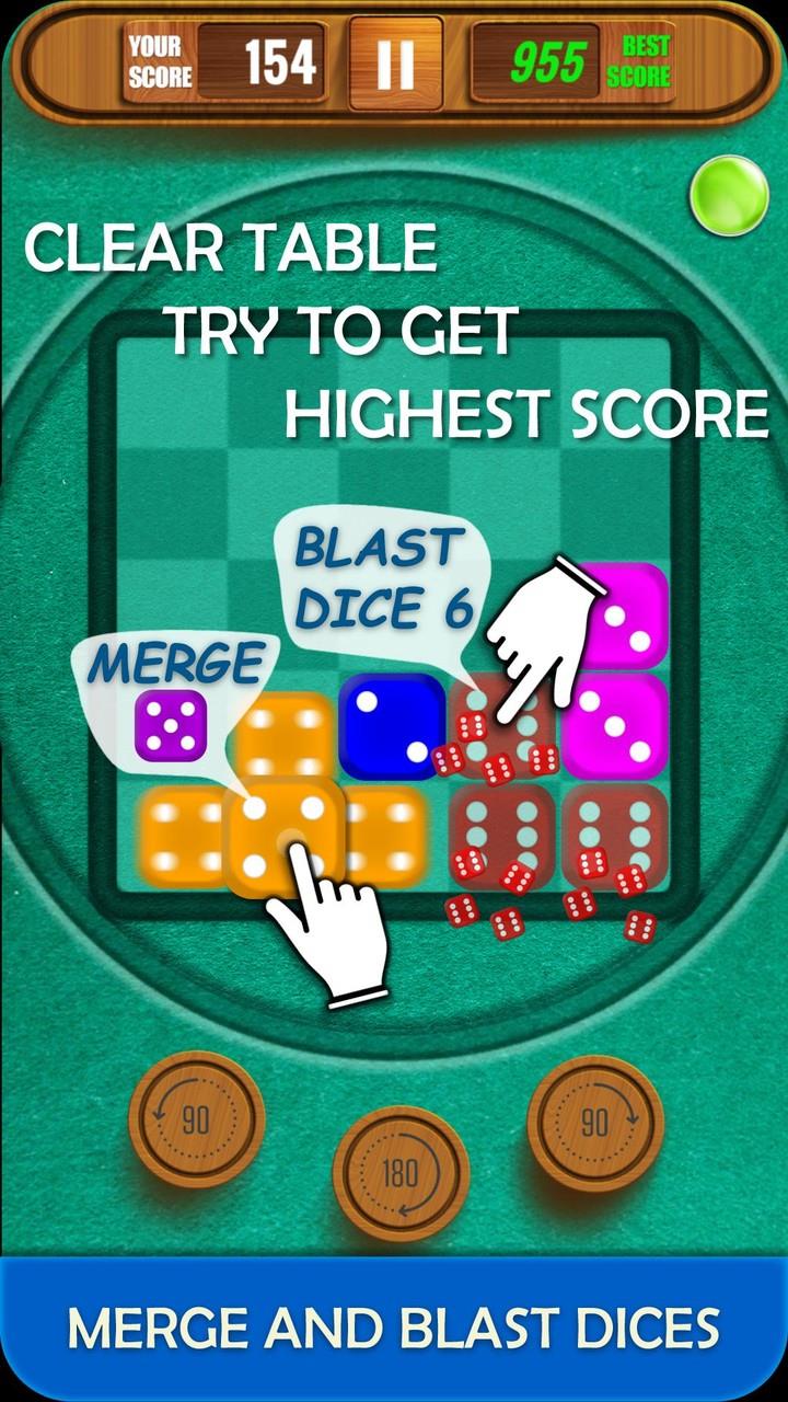 Dice Merge And Blast Puzzle स्क्रीनशॉट 2