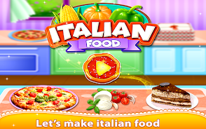 Italian Food Chef Cook Pizza Zrzut ekranu 0