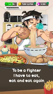 Food Fighter Clicker Games Ảnh chụp màn hình 0