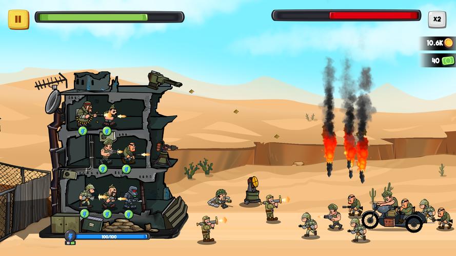World War Army Defense: TD WW2 스크린샷 2