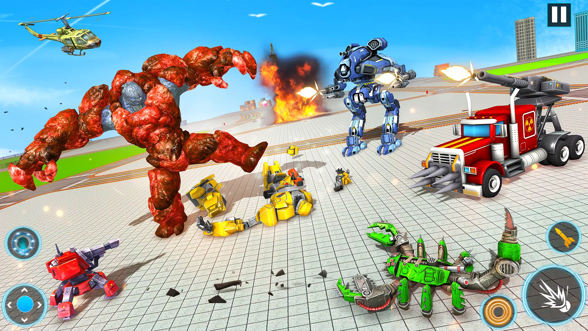 Snake Robot Game - Stone Robot Ảnh chụp màn hình 2