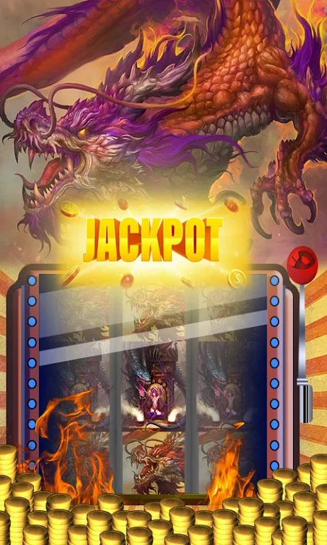 Dragon Casino Slots: Golden Flames of Vegas スクリーンショット 1